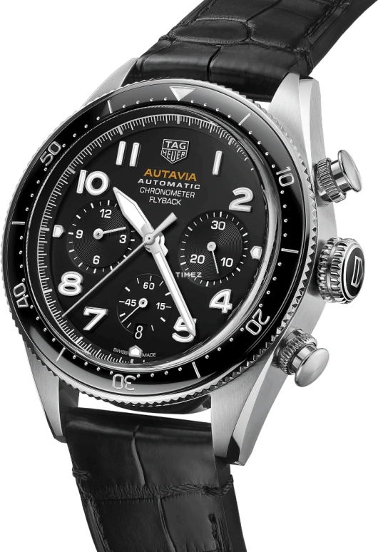 TAG Heuer,Autavia 42mm,42mm,Stainless Steel,Black,Automatic,Chronograph,Day,Flyback,CBE511A,CBE511A.FC8279