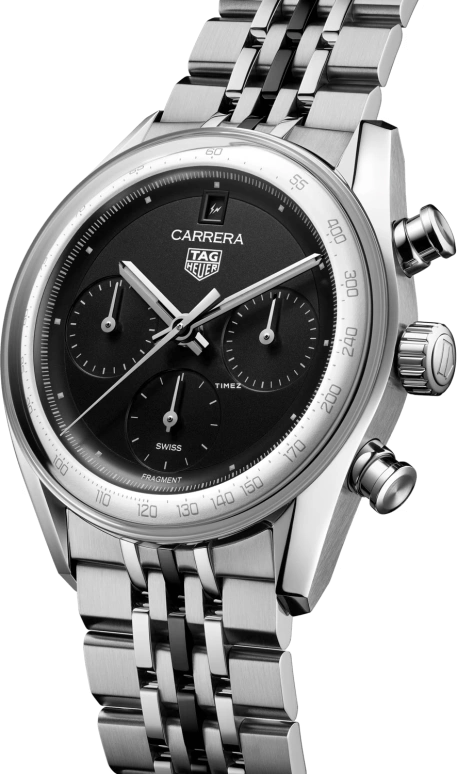 TAG Heuer,Carrera 39mm,39mm,Stainless Steel,Black,Automatic,Chronograph,Day,CBS221B,CBS221B.BA0045