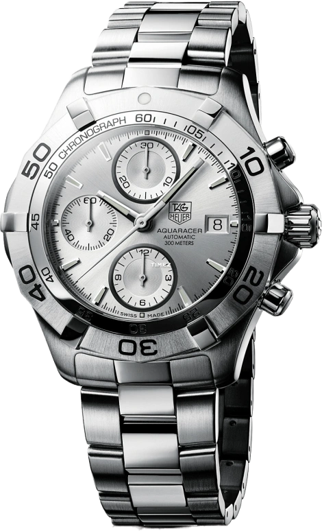 TAG Heuer,Aquaracer 41mm,41mm,Stainless Steel,White,Sapphire,Crystal Glass,Closed,CAF2111,CAF2111.BA0809