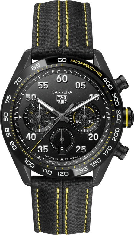 TAG Heuer,Carrera 44mm,44mm,Ceramic,Stainless Steel,Black,Automatic,Chronograph,Date,Column Wheel,CBN2A1H,CBN2A1H.FC6512
