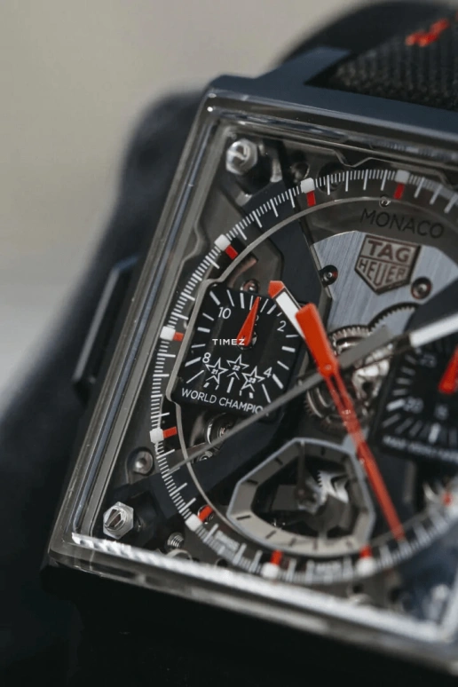 TAG Heuer,Monaco 39mm,39mm,Titanium,Black,Grey,Automatic,Chronograph,Rattrapante,Max Verstappen Limited Edition