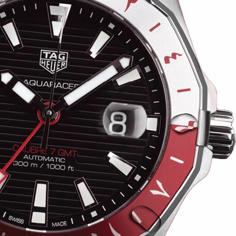 TAG Heuer,Aquaracer 43mm,43mm,Stainless Steel,Black,Automatic,Day,46hours,WAY201U,WAY201U.BA0927