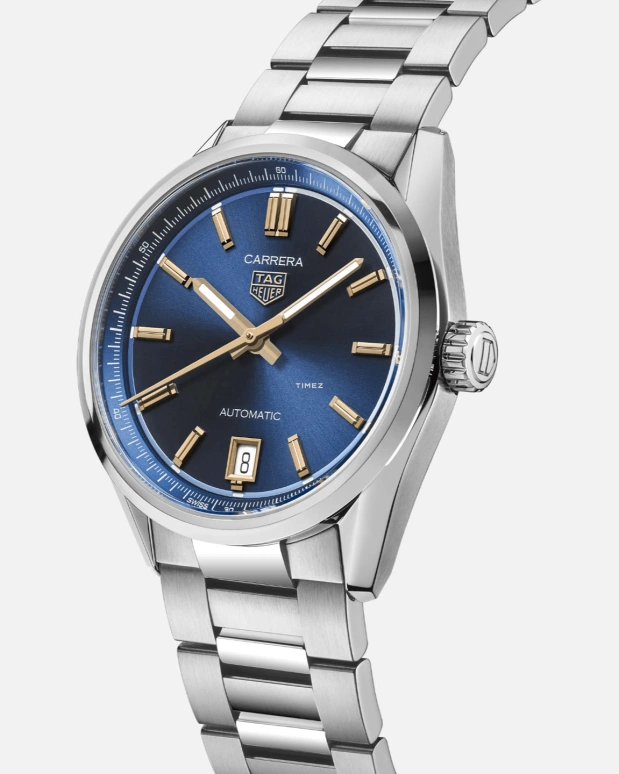 TAG Heuer,Carrera 36mm,36mm,Stainless Steel,Blue,Automatic,Day,46hours,WBN2311,WBN2311.BA0001
