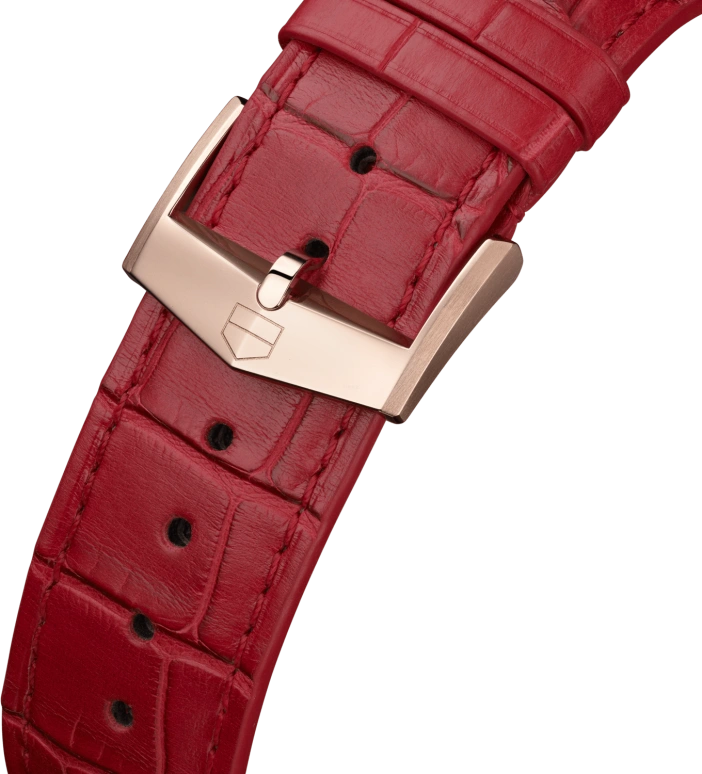 TAG Heuer,Carrera 42mm,42mm,Rose Gold,Rose Gold,White,Red,Automatic,80hours,In-house Caliber,CBN2045,CBN2045.FC8316