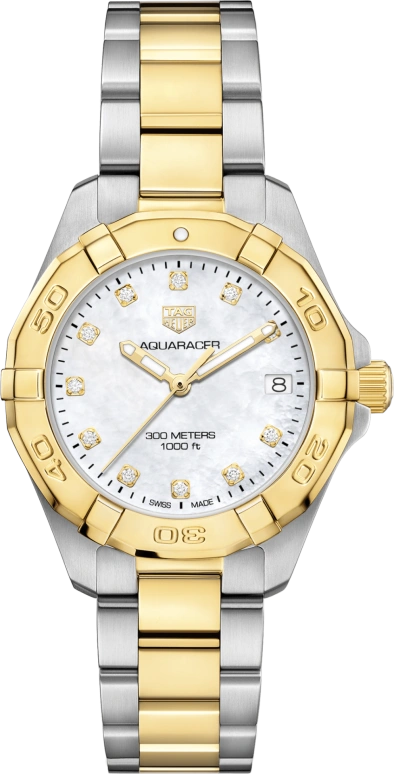 TAG Heuer,Aquaracer 32mm,32mm,Stainless Steel,White,Sapphire,Minutes,Seconds,WBD1322,WBD1322.BB0320