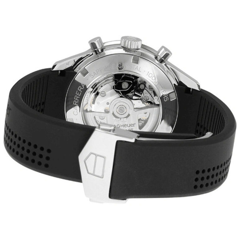 TAG Heuer,Carrera 41mm,41mm,Stainless Steel,Black,Automatic,Chronograph,Day,CV2014,CV2014.FT6007