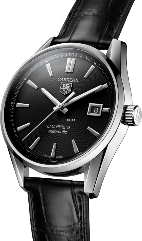 TAG Heuer,Carrera 39mm,39mm,Stainless Steel,Black,Automatic,Day,42hours,WAR211A,WAR211A.FC6180