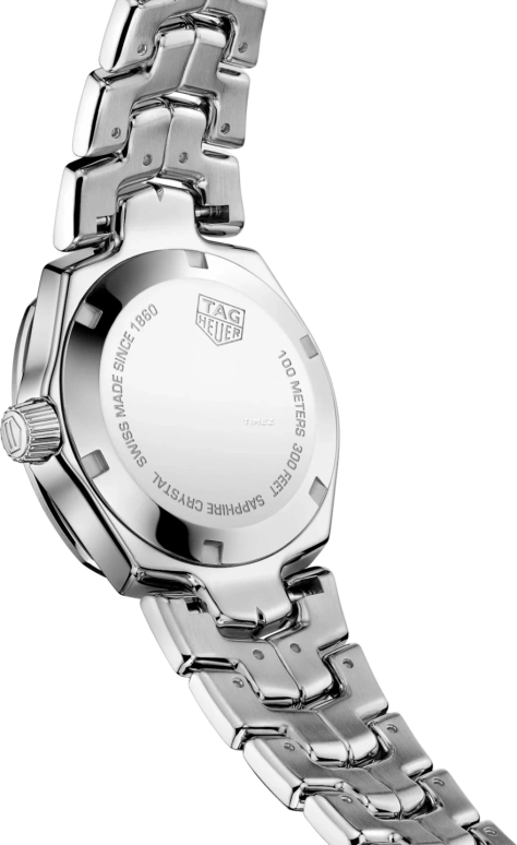 TAG Heuer,Link 32mm,32mm,Rose Gold,Stainless Steel,White,Quartz,Day,Sapphire,Crystal Glass,WBC1350,WBC1350.BA0600