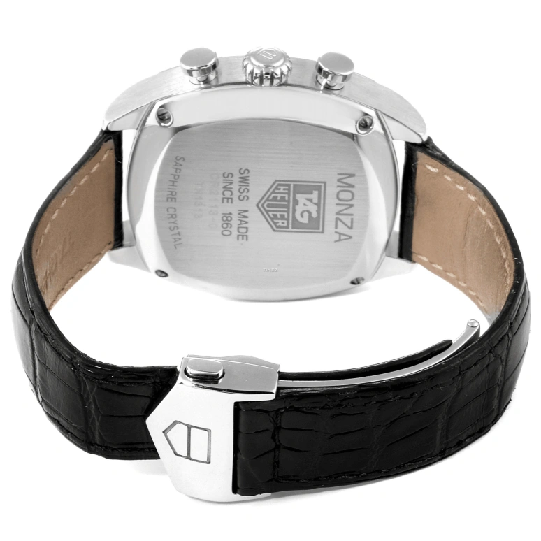 TAG Heuer,Monza 37x37mm,37x37mm,Stainless Steel,Black,Automatic,Chronograph,Day,CR2113,CR2113.FC6164