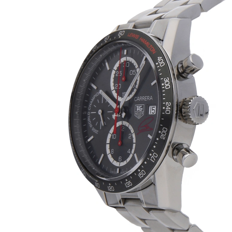 TAG Heuer,Carrera 41mm,41mm,Stainless Steel,Smoky Coal,Automatic,Chronograph,Day,CV201M,CV201M.BA0794