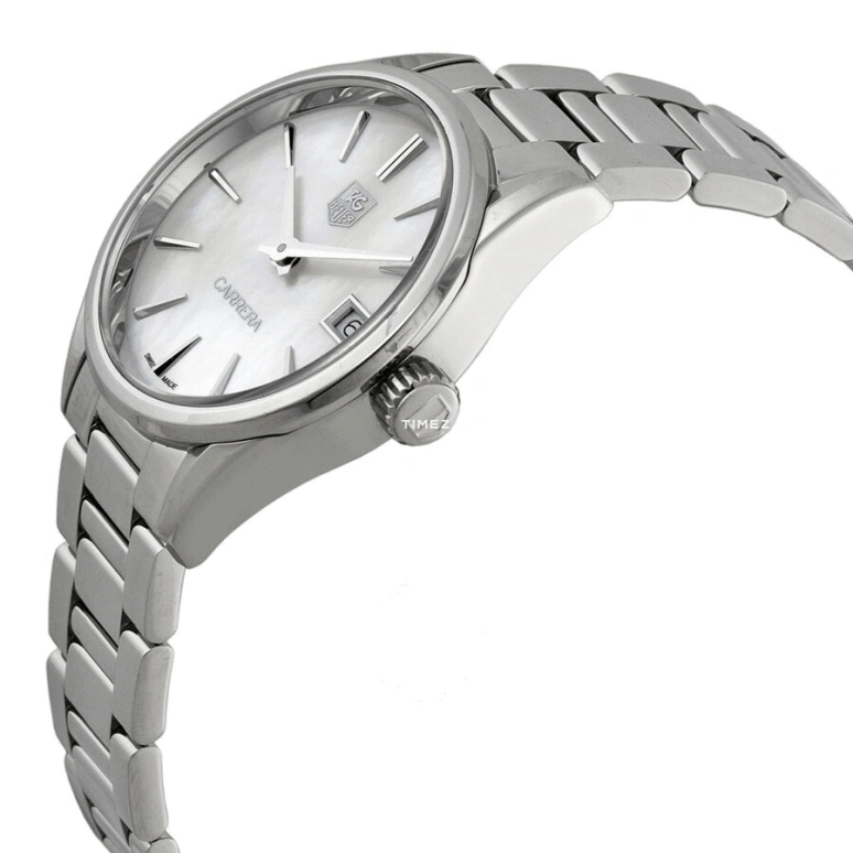 TAG Heuer,Carrera 32mm,32mm,Stainless Steel,White,Quartz,Day,Sapphire,WAR1311,WAR1311.BA0773