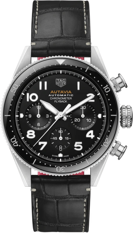 TAG Heuer,Autavia 42mm,42mm,Stainless Steel,Black,Automatic,Chronograph,Day,Flyback,CBE511A,CBE511A.FC8279