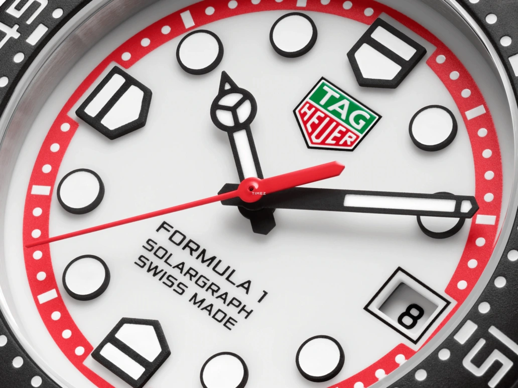 TAG Heuer,Formula 1 38mm,38mm,Stainless Steel,White,Quartz,Day,Solar Charging,WBY1111,WBY1111.BA0042