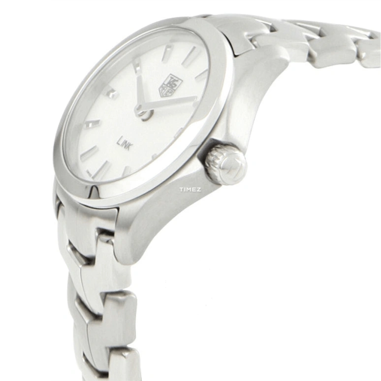 TAG Heuer,Link 24mm,24mm,Stainless Steel,White,Quartz,Day,Sapphire,Crystal Glass,WJF1410,WJF1410.BA0585