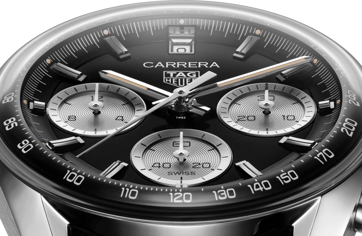 TAG Heuer,Carrera 39mm,39mm,Stainless Steel,Black,Automatic,Chronograph,Day,CBS2210,CBS2210.FC6534