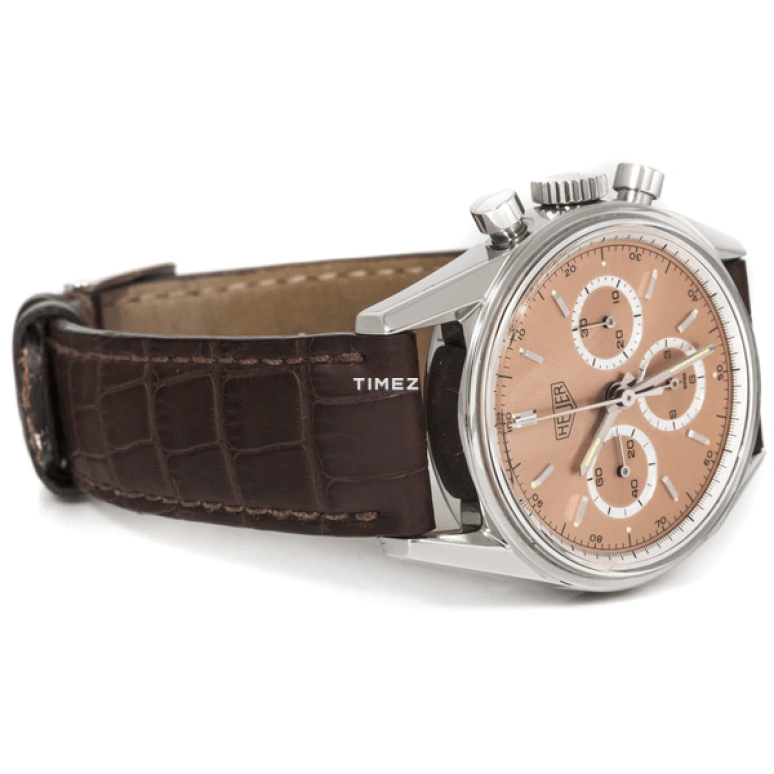 TAG Heuer,Carrera 41mm,41mm,Stainless Steel,Salmon,Handwound,Chronograph,40hours,CS3112,CS3112.BC0793