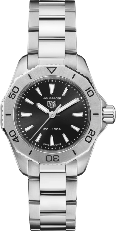 TAG Heuer,Aquaracer 30mm,30mm,Stainless Steel,Black,Quartz,Day,Sapphire,WBP1410,WBP1410.BA0622