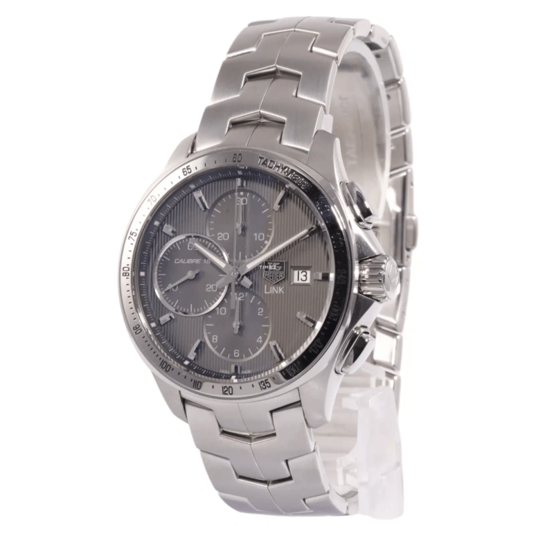TAG Heuer,Link 43mm,43mm,Stainless Steel,Grey,Automatic,Chronograph,Day,CAT2013,CAT2013.BA0952