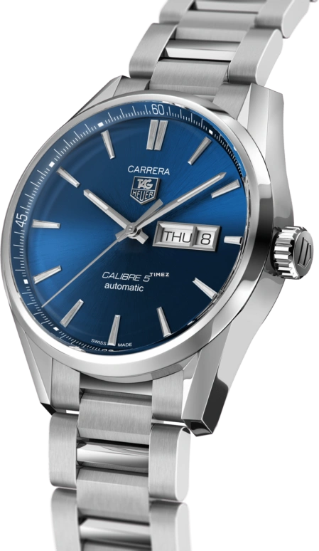 TAG Heuer,Carrera 41mm,41mm,Stainless Steel,Blue,Automatic,Date,Day,WAR201E,WAR201E.BA0723