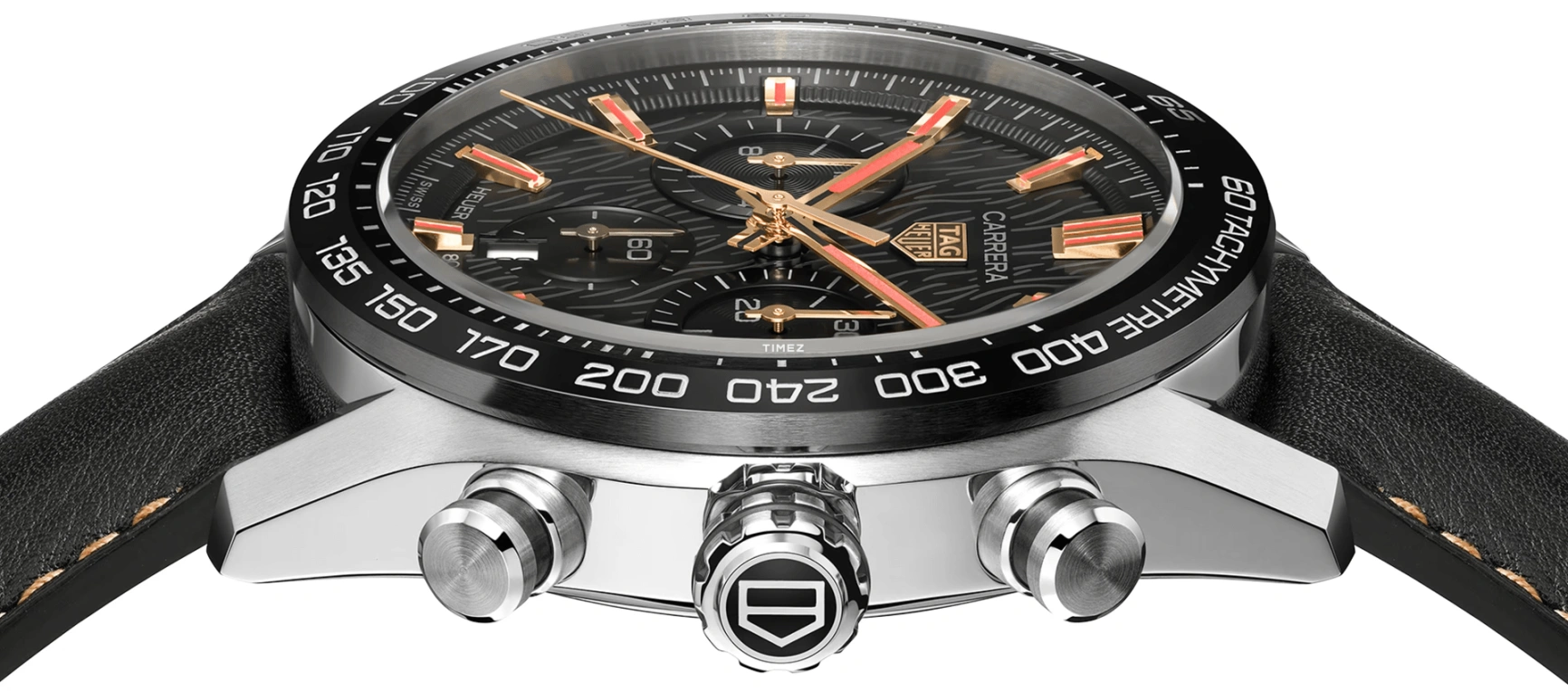 TAG Heuer,Carrera 44mm,44mm,Stainless Steel,Black,Automatic,Chronograph,Day,CBN2A1L,CBN2A1L.FC6521