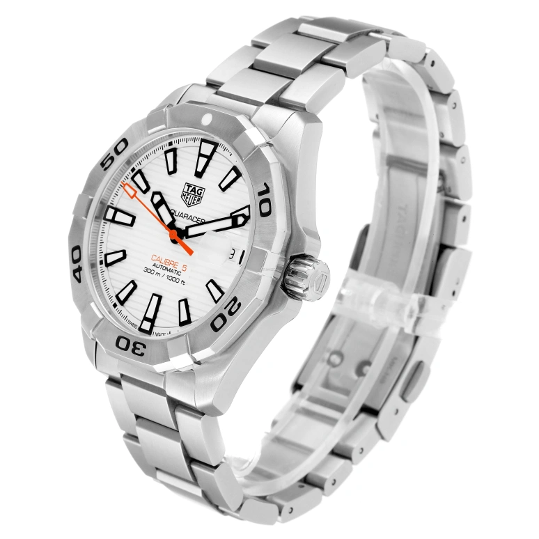 TAG Heuer,Aquaracer 41mm,41mm,Stainless Steel,White,Automatic,Day,42hours,WBD2111,WBD2111.BA0928
