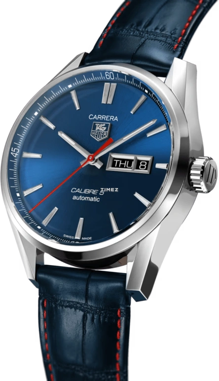 TAG Heuer,Carrera 41mm,41mm,Stainless Steel,Blue,Automatic,Date,Day,WAR201P,WAR201P.FC6485