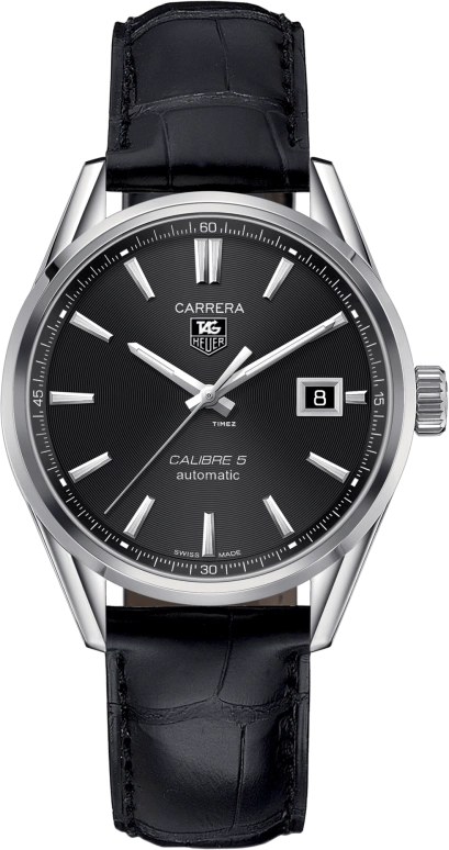 TAG Heuer,Carrera 39mm,39mm,Stainless Steel,Black,Automatic,Day,42hours,WAR211A,WAR211A.FC6180