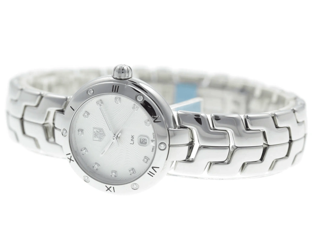 TAG Heuer,Link 29mm,29mm,Stainless Steel,Silver White,Quartz,Day,Sapphire,Crystal Glass,WAT1413,WAT1413.BA0954