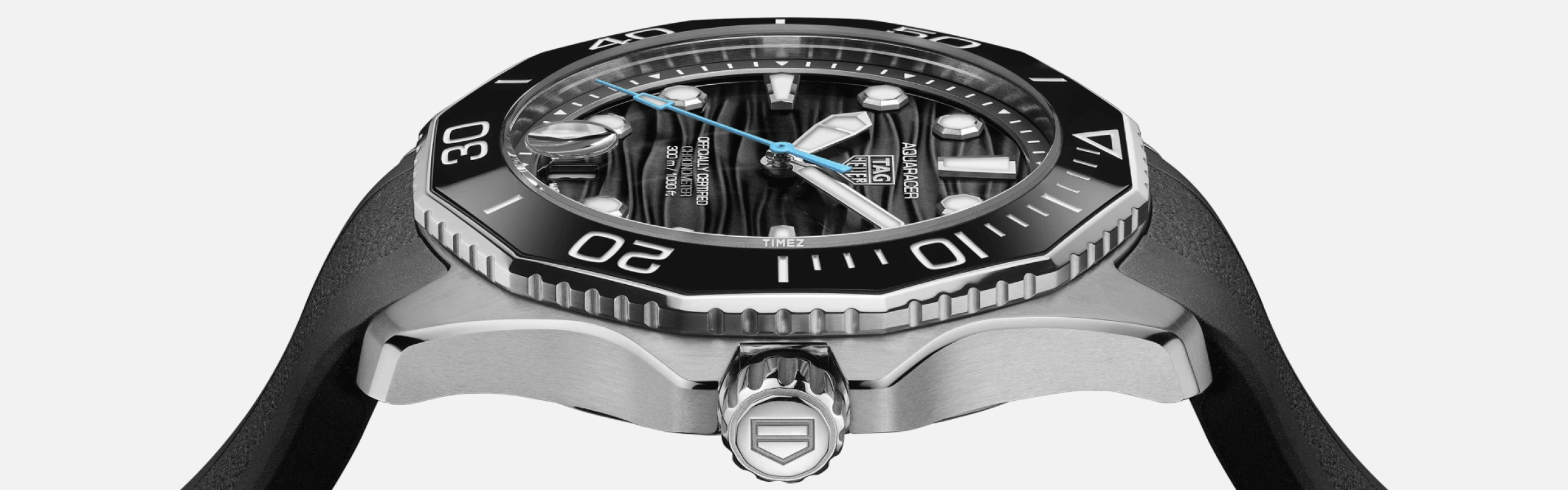 TAG Heuer,Aquaracer 42mm,42mm,Stainless Steel,Black,Automatic,Day,Sapphire,Crystal Glass,WBP5110,WBP5110.FT6257