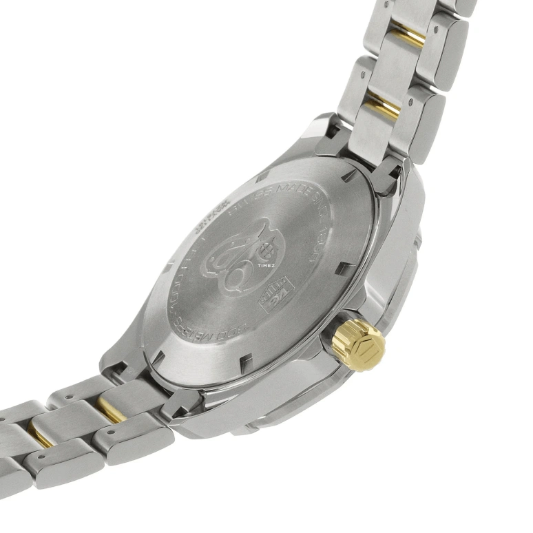 TAG Heuer,Aquaracer 40.50mm,40.50mm,Stainless Steel,Yellow Gold,Grey,Quartz,Day,Sapphire,WAY1120,WAY1120.BB0930
