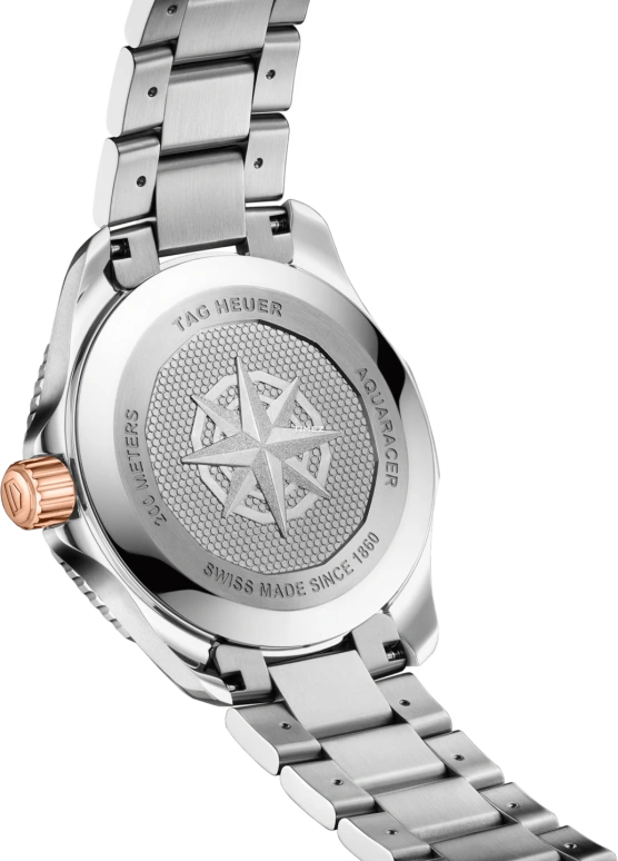 TAG Heuer,Aquaracer 40mm,40mm,Stainless Steel,Chocolate,Quartz,Day,In-house Caliber,WBP1121,WBP1121.BB0003
