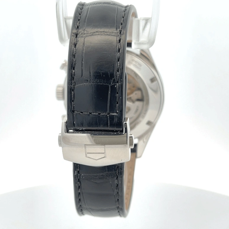 TAG Heuer,Carrera 43mm,43mm,Stainless Steel,Black,Automatic,Chronograph,Day,CAR2014,CAR2014.FC6236