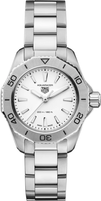 TAG Heuer,Aquaracer 30mm,30mm,Stainless Steel,Silver,Quartz,Day,Sapphire,WBP1411,WBP1411.BA0622