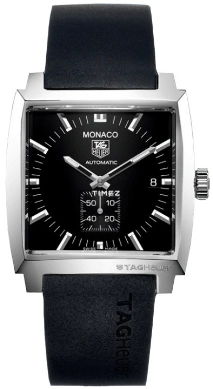 TAG Heuer,Monaco 37mm,37mm,Stainless Steel,Black,Automatic,Chronograph,42hours,WAW2110,WAW2110.FT6005