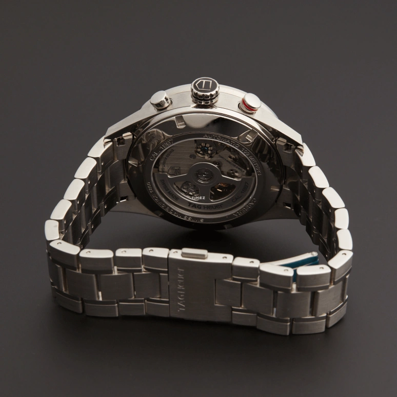 TAG Heuer,Carrera 43mm,43mm,Stainless Steel,Black,Automatic,Chronograph,Day,CAR2A10,CAR2A10.BA0796