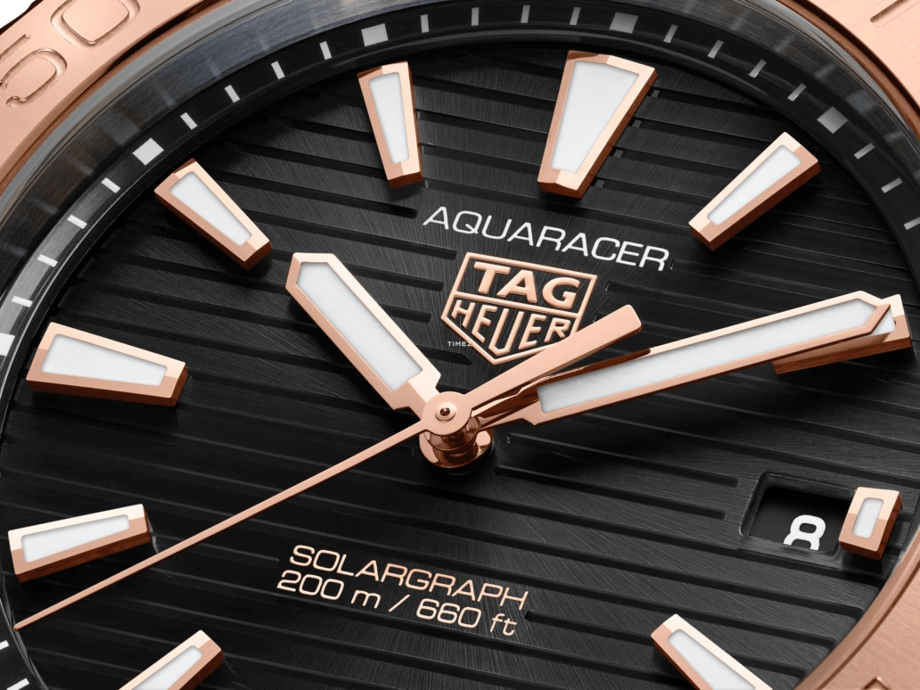 TAG Heuer,Aquaracer 40mm,40mm,Stainless Steel,Chocolate,Quartz,Day,In-house Caliber,WBP1121,WBP1121.BB0003