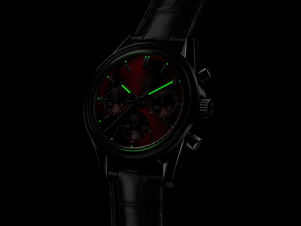TAG Heuer,Carrera 39mm,39mm,Stainless Steel,Red,Automatic,80hours,In-house Caliber,CBK221G,CBK221G.FC6479