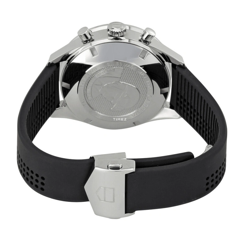 TAG Heuer,Carrera 41mm,41mm,Stainless Steel,Black,Automatic,Chronograph,Day,CV201AM,CV201AM.FT6040