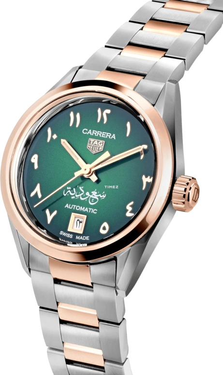 TAG Heuer,Carrera 29mm,29mm,Stainless Steel,Green,Automatic,Day,40hours,WBN2452,WBN2452.BD0569