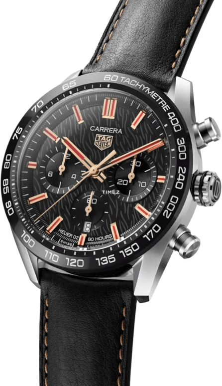 TAG Heuer,Carrera 44mm,44mm,Stainless Steel,Black,Automatic,Chronograph,Day,CBN2A1L,CBN2A1L.FC6521