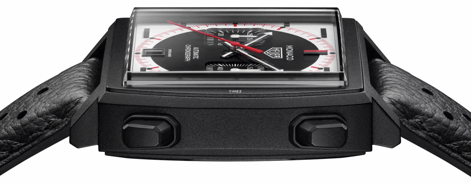 TAG Heuer,Monaco 39x39mm,39x39mm,Titanium,Black,Silver,Automatic,Chronograph,Day,CAW218F,CAW218F.FC6356
