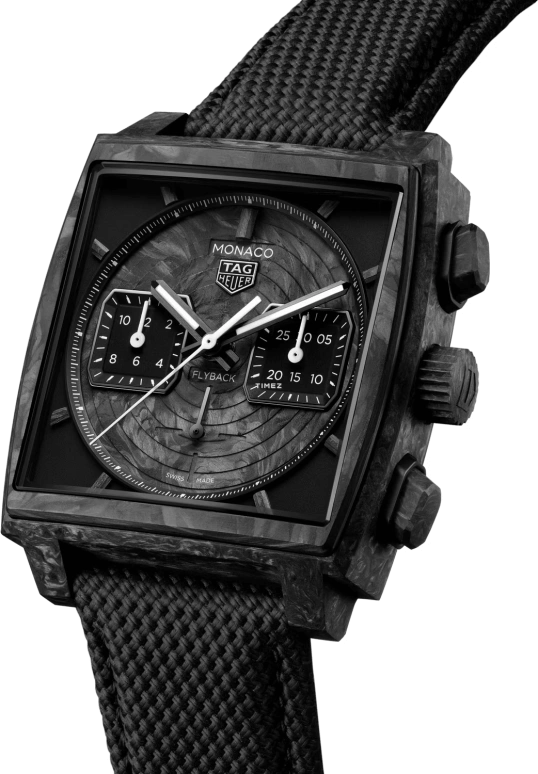 TAG Heuer,Monaco 39mm,39mm,Carbon,Forged Carbon,Black,Automatic,Chronograph,Flyback,CBL5190,CBL5190.FT6313