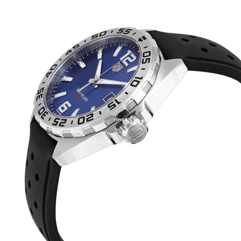 TAG Heuer,Formula 1 41mm,41mm,Stainless Steel,Blue,Quartz,Day,Sapphire,WAZ1118,WAZ1118.FT8023