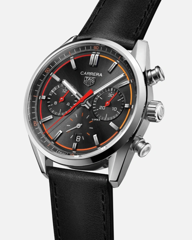 TAG Heuer,Carrera 42mm,42mm,Stainless Steel,Black,Automatic,Chronograph,Day,CBN201C,CBN201C.FC6542