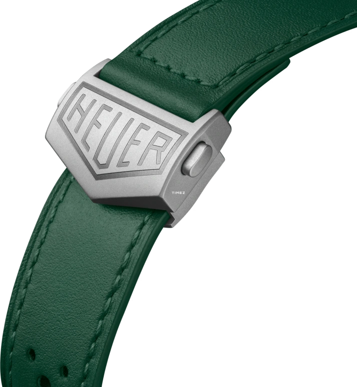 TAG Heuer,Monaco 39mm,39mm,Titanium,Silver,Green,Automatic,Chronograph,Day,CAW218E,CAW218E.FC6565