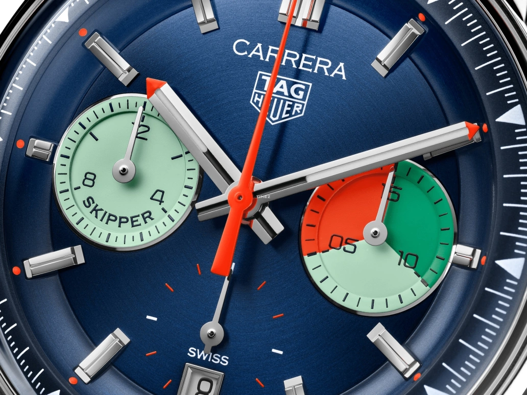 TAG Heuer,Carrera 39mm,39mm,Stainless Steel,Blue,Automatic,Regatta Timer,Day,CBS2213,CBS2213.FN6002
