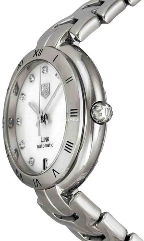 TAG Heuer,Link 34.50mm,34.50mm,Stainless Steel,White,Automatic,Day,46hours,WAT2315,WAT2315.BA0956