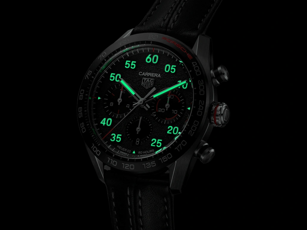 TAG Heuer,Carrera 44mm,44mm,Ceramic,Stainless Steel,Black,Automatic,Chronograph,Date,Column Wheel,CBN2A1F,CBN2A1F.FC6492