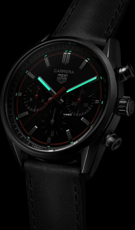 TAG Heuer,Carrera 42mm,42mm,Stainless Steel,Black,Automatic,Chronograph,Day,CBN201C,CBN201C.FC6542
