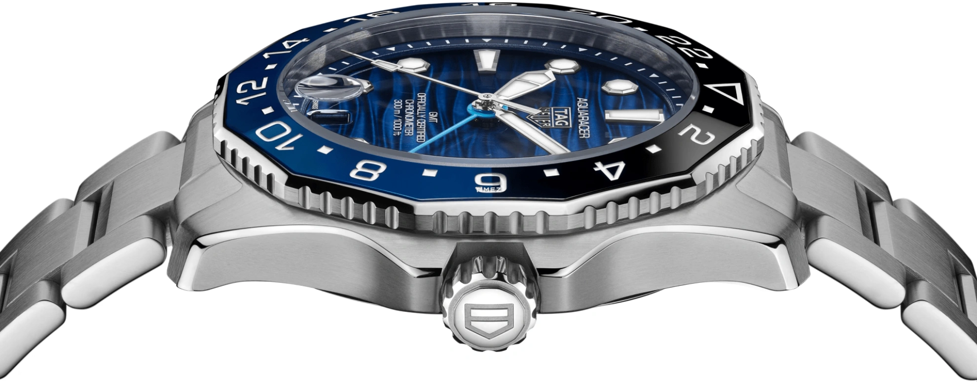 TAG Heuer,Aquaracer 42mm,42mm,Stainless Steel,Blue,Automatic,Day,Dule Time,QIN Haiyang,WBP5114,WBP5114.BA0013